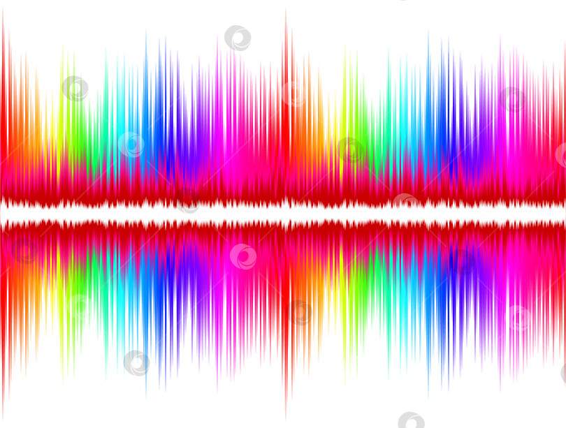 Скачать Цветная звуковая волна. фотосток Ozero