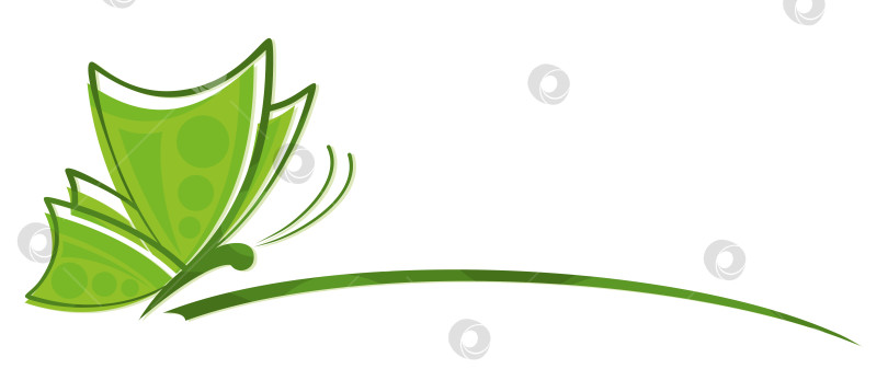 Скачать Логотип бабочки. фотосток Ozero