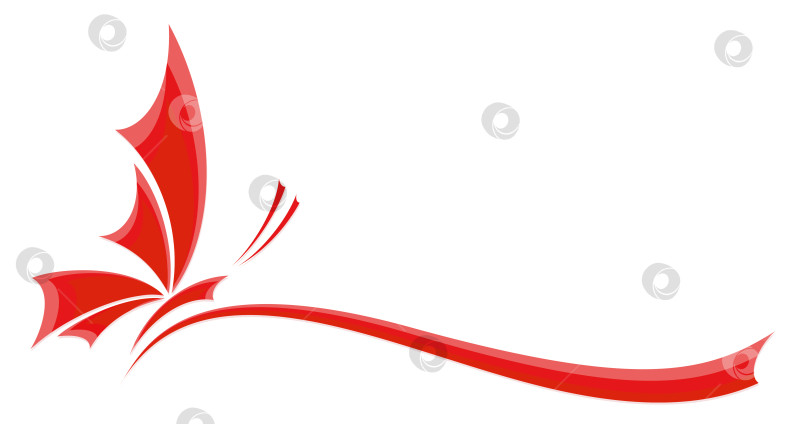 Скачать Логотип стилизованной бабочки. фотосток Ozero