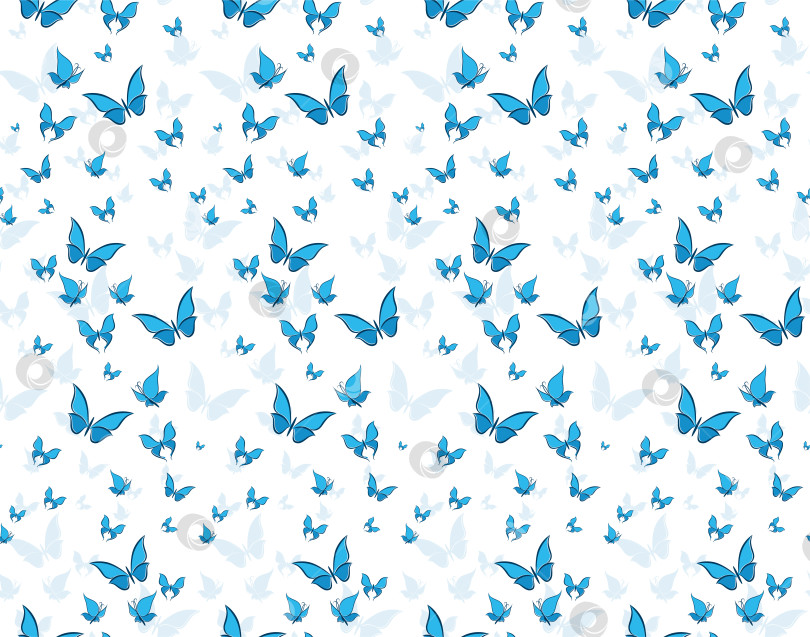 Скачать Бесшовный фон с бабочками. фотосток Ozero