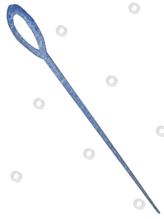 Скачать Набор для вязания и шитья акварелью с ручной росписью. Клубок пряжи, вязание крючком, нитки, принадлежности для рукоделия, шитье, вышивка. Товары для рукоделия и хобби синего, бежевого и розового цветов. Старинный фотосток Ozero