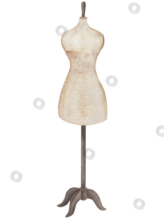 Скачать Набор для вязания и шитья акварелью с ручной росписью. Клубок пряжи, вязание крючком, нитки, принадлежности для рукоделия, шитье, вышивка. Товары для рукоделия и хобби синего, бежевого и розового цветов. Старинный фотосток Ozero