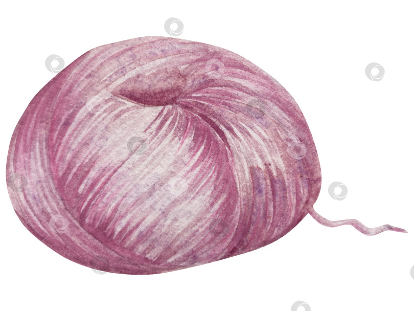 Скачать Набор для вязания и шитья акварелью с ручной росписью. Клубок пряжи, вязание крючком, нитки, принадлежности для рукоделия, шитье, вышивка. Товары для рукоделия и хобби синего, бежевого и розового цветов. Старинный фотосток Ozero