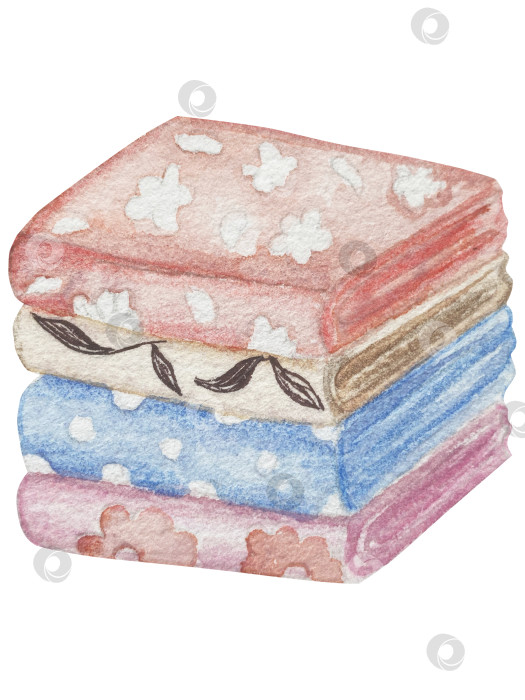 Скачать Набор для вязания и шитья акварелью с ручной росписью. Клубок пряжи, вязание крючком, нитки, принадлежности для рукоделия, шитье, вышивка. Товары для рукоделия и хобби синего, бежевого и розового цветов. Старинный фотосток Ozero