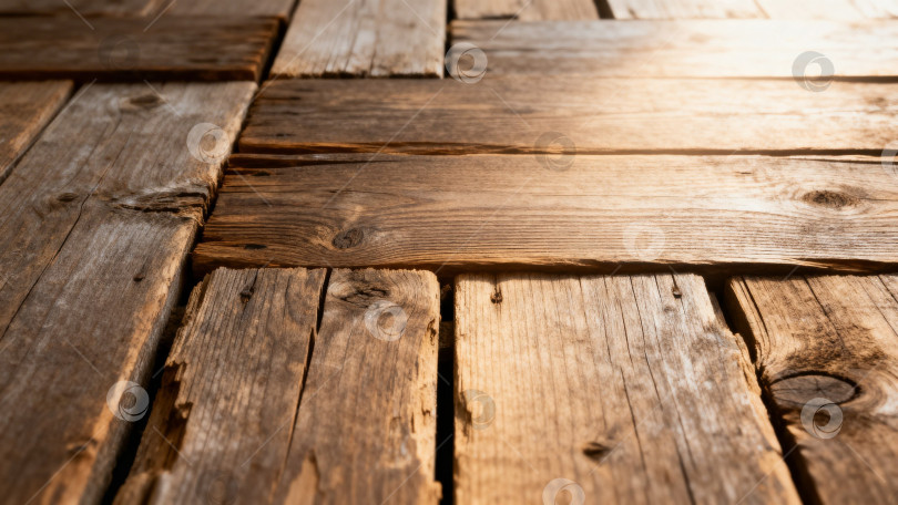 Скачать Деревянные доски в стиле рустик натуральных коричневых оттенков для винтажной и фоновой тематики фотосток Ozero