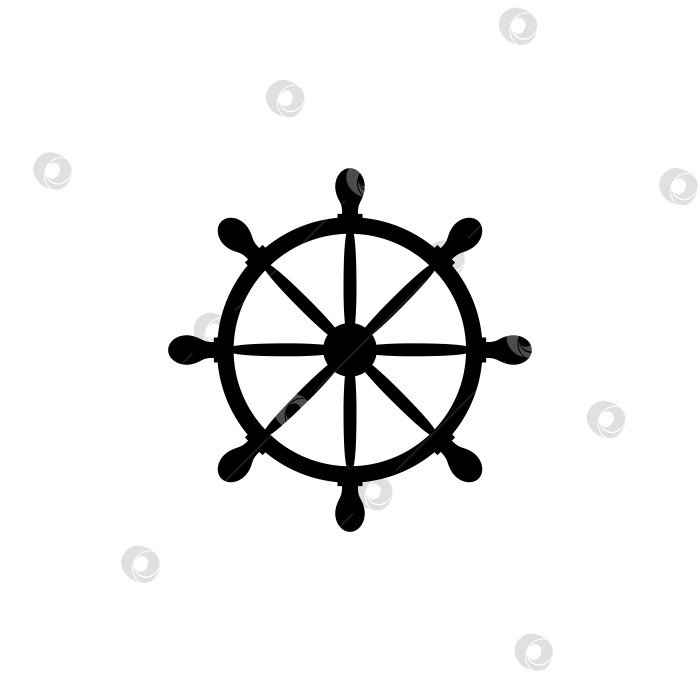 Скачать Значок рулевого колеса корабля фотосток Ozero