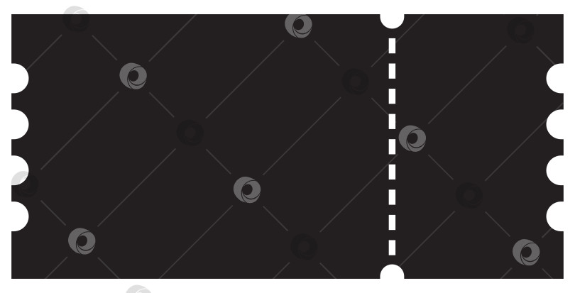 Скачать Сплошной черный силуэт билета фотосток Ozero