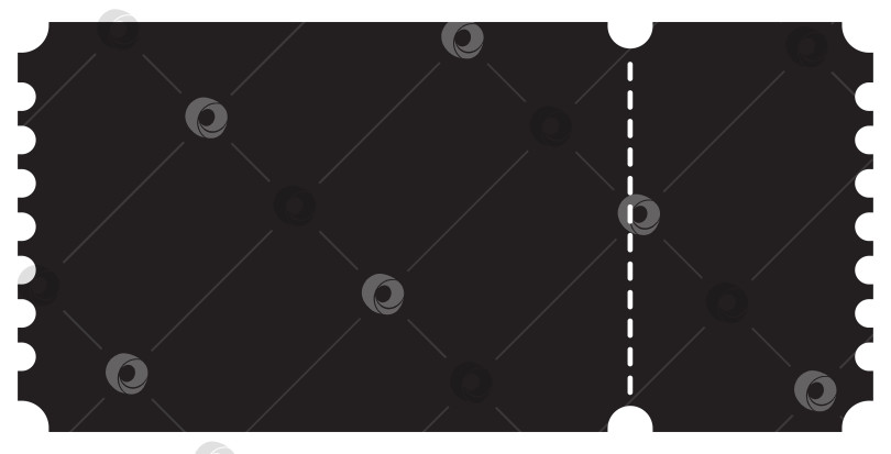 Скачать Сплошной черный силуэт билета фотосток Ozero