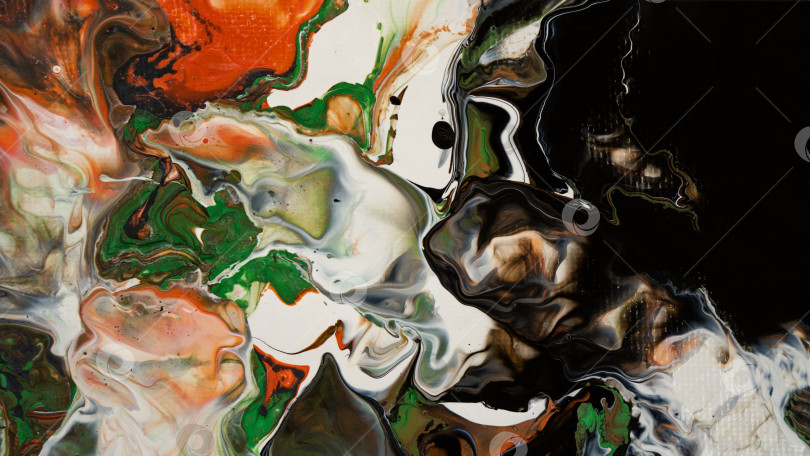 Скачать Fluid Art. Abstract Acrylic Pouring фотосток Ozero