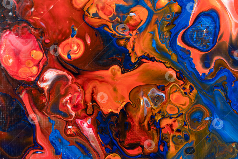 Скачать Fluid Art. Abstract Acrylic Pouring фотосток Ozero