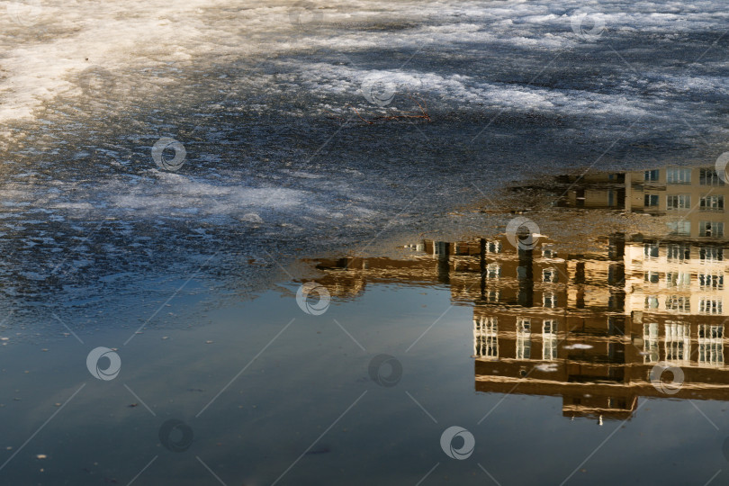 Скачать Отражение Татьянинового Парка фотосток Ozero