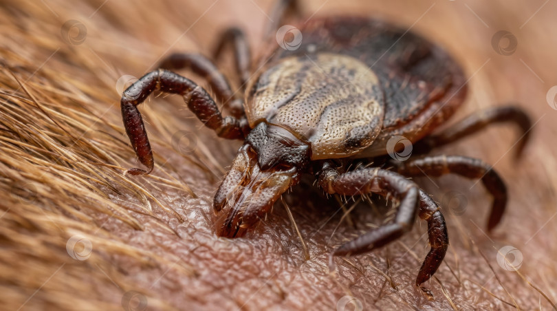 Скачать Клещ на коже фотосток Ozero