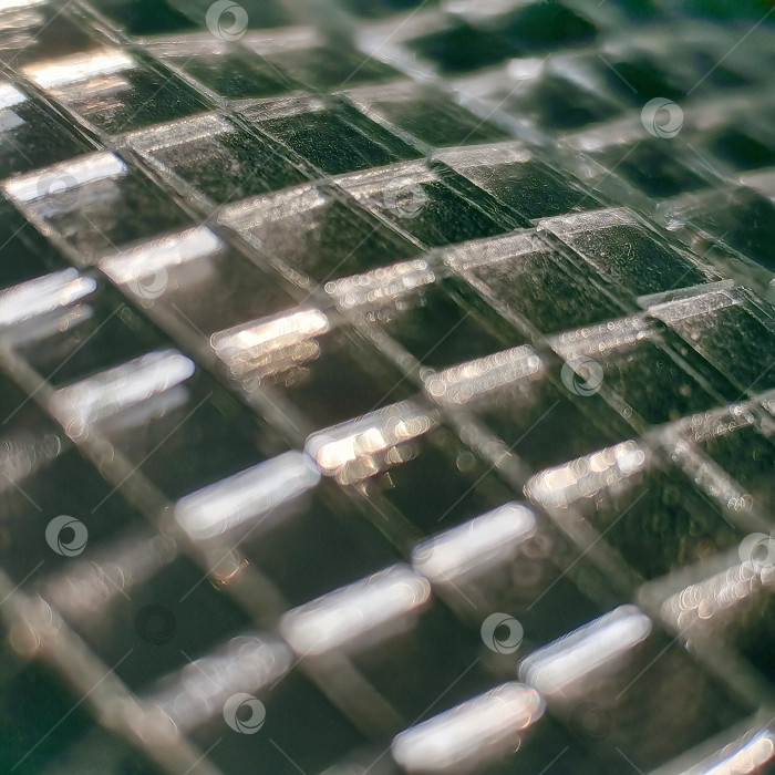 Скачать Мерцающий узор зеркальной плитки с макросъемкой с выборочной фокусировкой фотосток Ozero