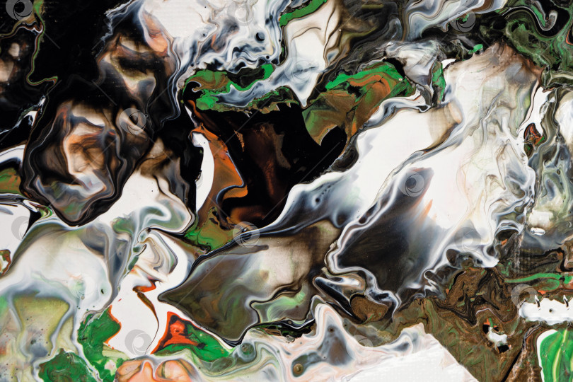 Скачать Fluid Art. Abstract Acrylic Pouring фотосток Ozero