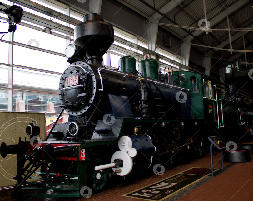 Скачать Паровоз в музее Железных дорог России в Санкт-Петербурге. фотосток Ozero