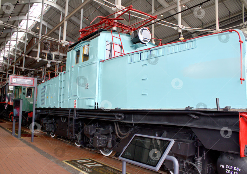 Скачать Тепловоз в музее Железных дорог России в Санкт-Петербурге. фотосток Ozero