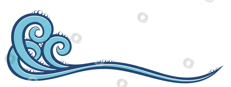 Скачать Большая голубая волна. фотосток Ozero