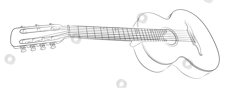 Скачать Набросок гитары. фотосток Ozero