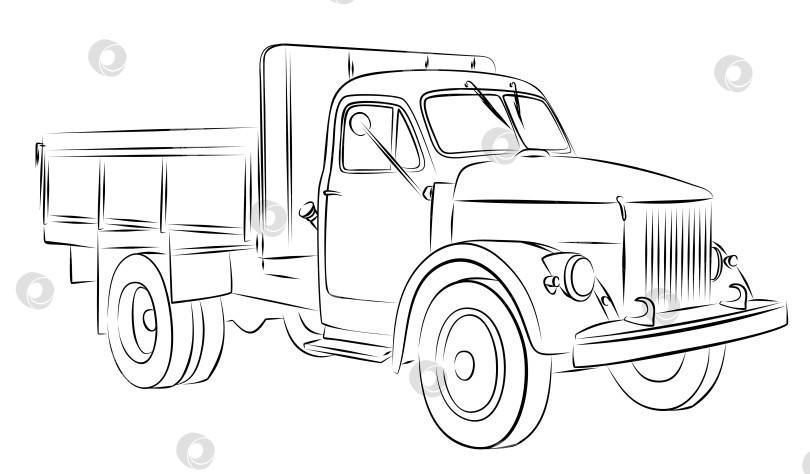 Скачать Набросок грузовика. фотосток Ozero