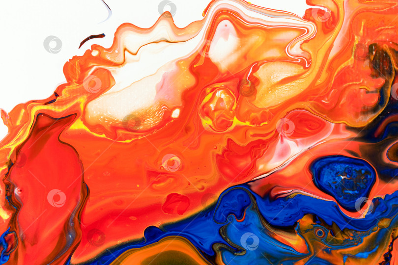 Скачать Fluid Art. Abstract Acrylic Pouring фотосток Ozero