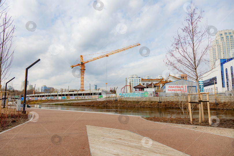 Скачать Вид на стройку фотосток Ozero