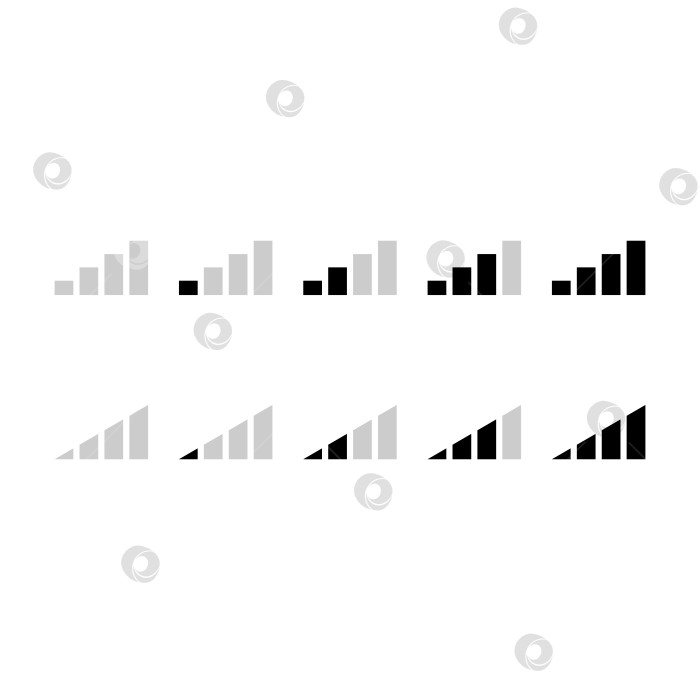 Скачать Набор значков сигнала фотосток Ozero