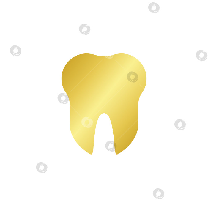 Скачать Значок золотого зуба фотосток Ozero