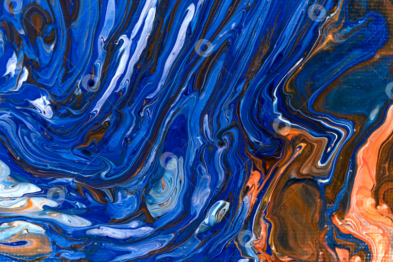 Скачать Fluid Art. Abstract Acrylic Pouring фотосток Ozero