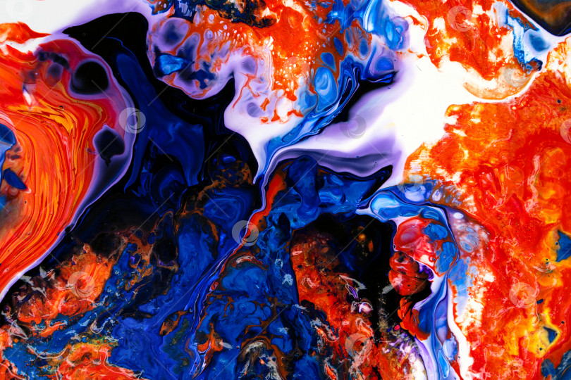 Скачать Fluid Art. Abstract Acrylic Pouring фотосток Ozero