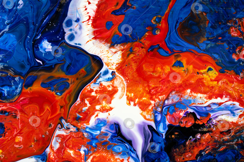 Скачать Fluid Art. Abstract Acrylic Pouring фотосток Ozero