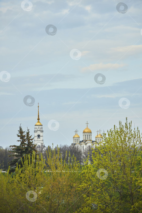 Скачать Владимир, Россия - 08 мая 2022 года: Древний храм в городе. фотосток Ozero