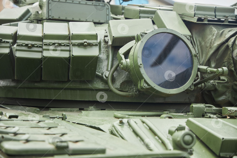 Скачать Каменск-Шахтинский, Россия - 10 мая 2022 года: Выставка-музей военной техники под открытым небом. фотосток Ozero
