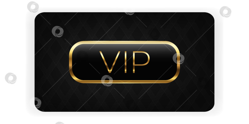 Скачать VIP-карта. VIP-карта черного цвета с золотыми элементами. Шаблон VIP-карты для казино, ресторанов, фитнес-центров, клубов и бутиков. фотосток Ozero