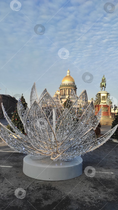 Скачать Исаакиевский Собор зимой в Санкт - Петербурге фотосток Ozero