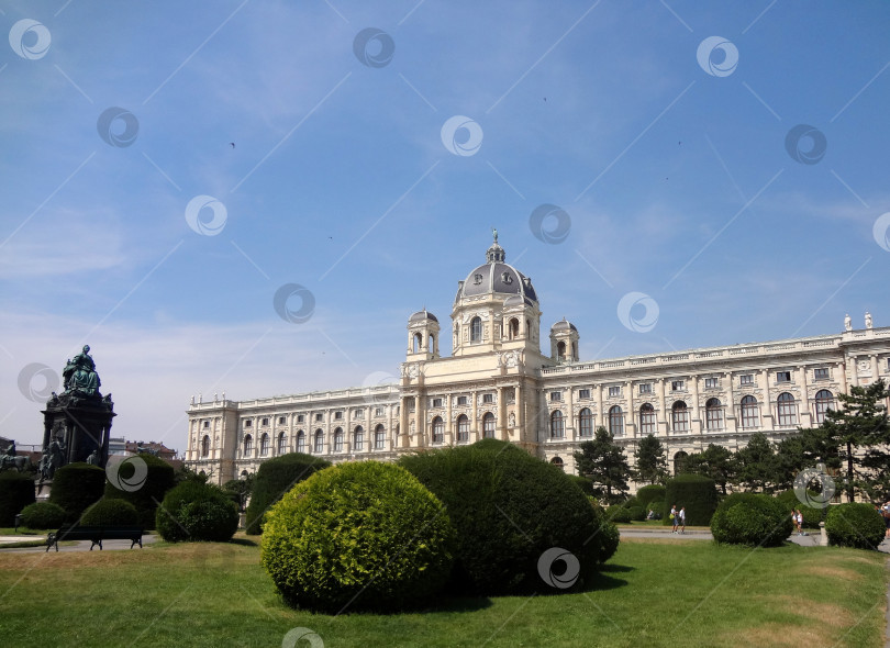 Скачать Вид на музей истории искусств в Вене фотосток Ozero