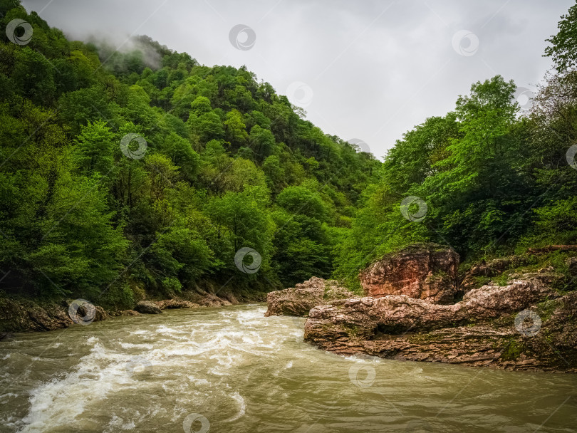 Скачать Бурная горная река. Грузия. фотосток Ozero