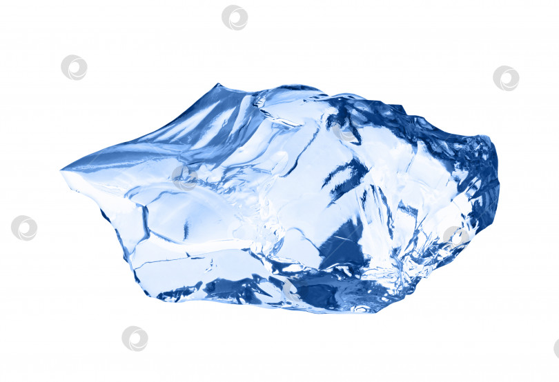 Скачать Кубик льда, выделенный на белом фоне. фотосток Ozero