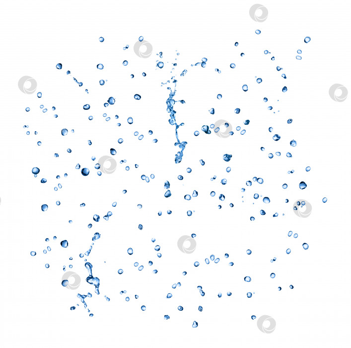 Скачать Изолированный сбор капель воды фотосток Ozero