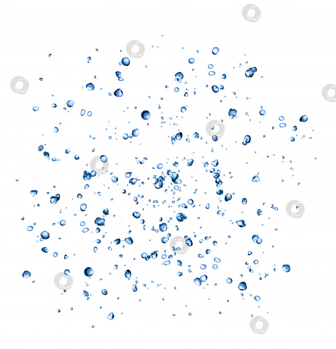 Скачать Изолированный сбор капель воды фотосток Ozero