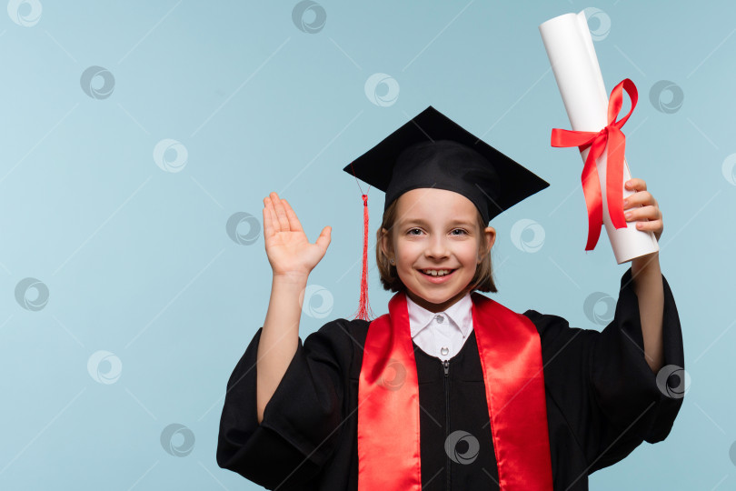 Скачать Сертификат об окончании школы для детей-вундеркиндов фотосток Ozero