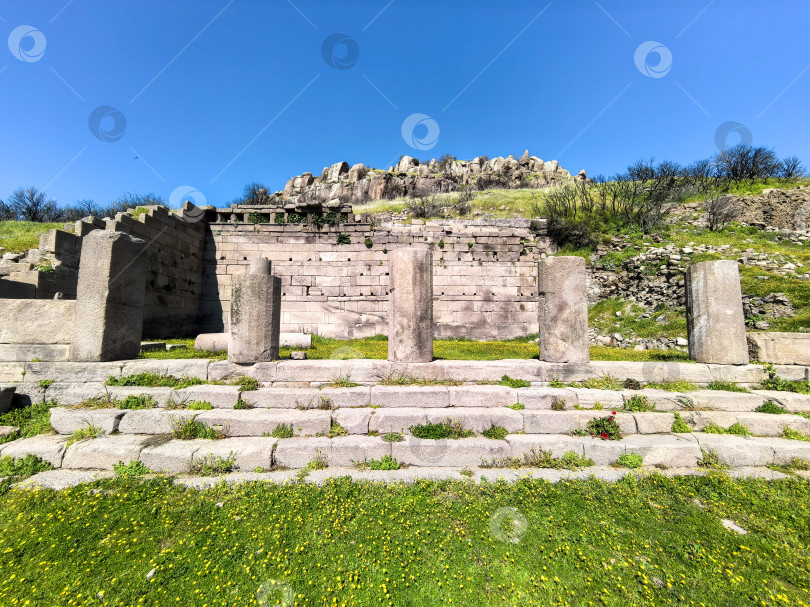 Скачать Древние руины Ассоса и храма Афины в Турции фотосток Ozero