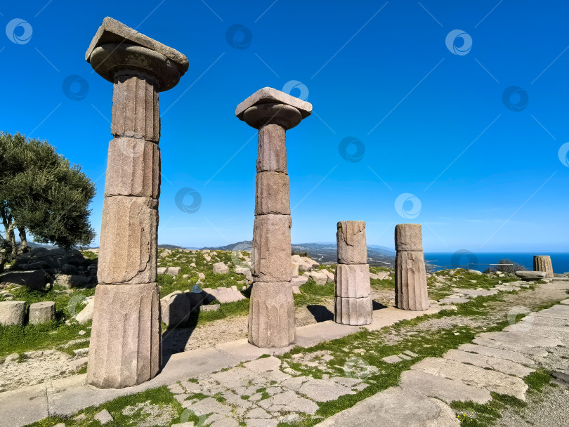 Скачать Древние руины Ассоса и храма Афины в Турции фотосток Ozero