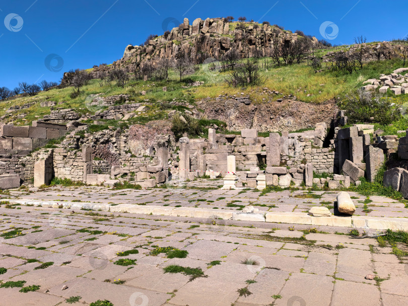 Скачать Древние руины Ассоса и храма Афины в Турции фотосток Ozero