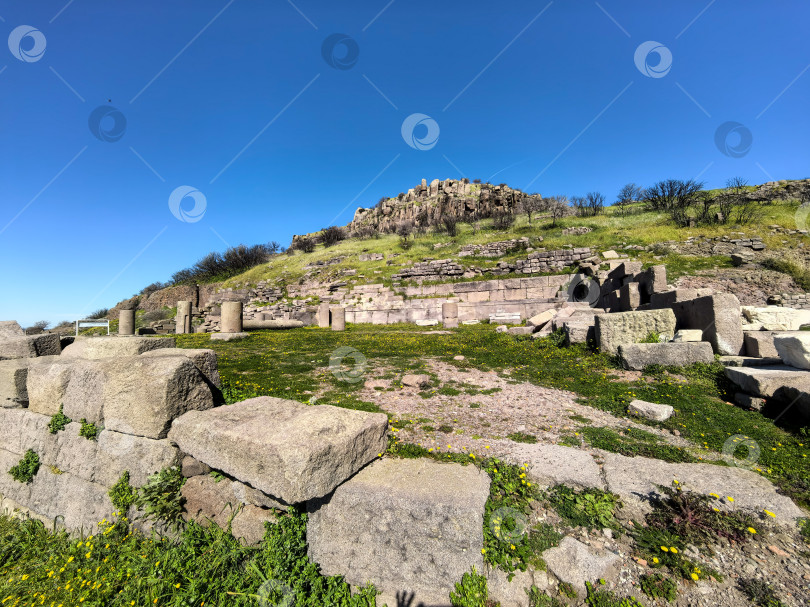 Скачать Древние руины Ассоса и храма Афины в Турции фотосток Ozero