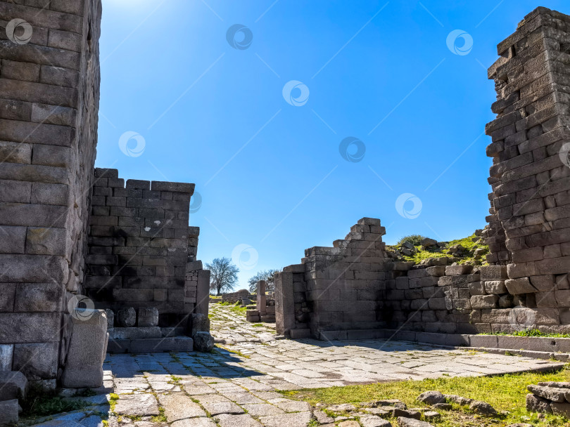 Скачать Древние руины Ассоса и храма Афины в Турции фотосток Ozero