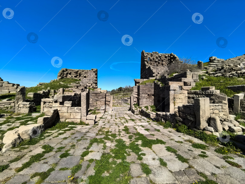 Скачать Древние руины Ассоса и храма Афины в Турции фотосток Ozero