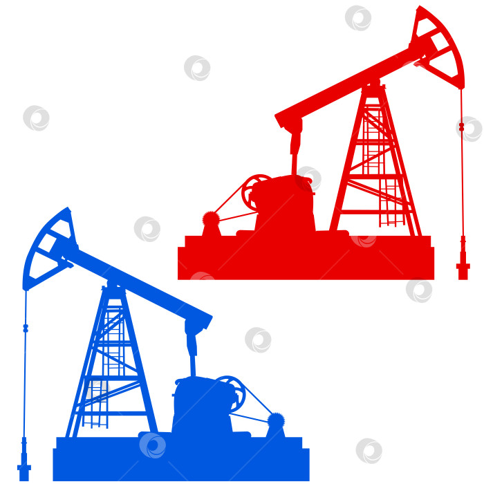 Скачать Домкрат для перекачки нефти. Оборудование для нефтяной промышленности. фотосток Ozero