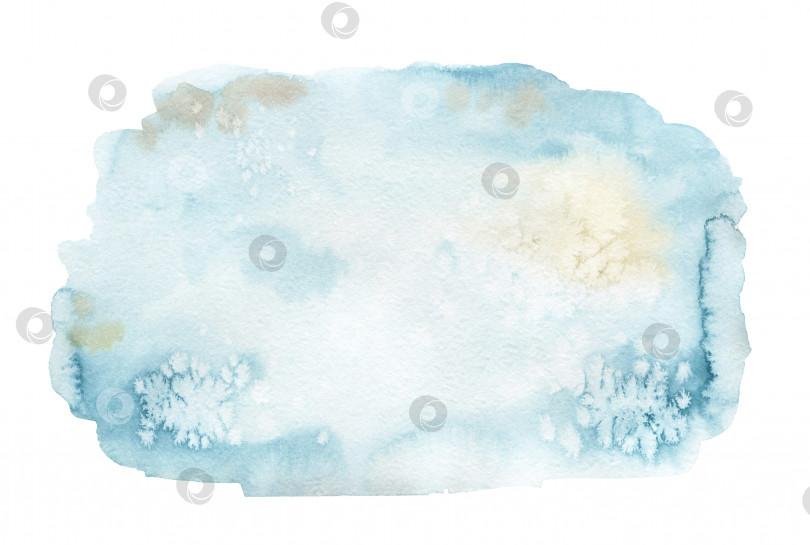 Скачать Нежный акварельный голубой фон. Пастельная винтажная текстура с природными цветами фотосток Ozero