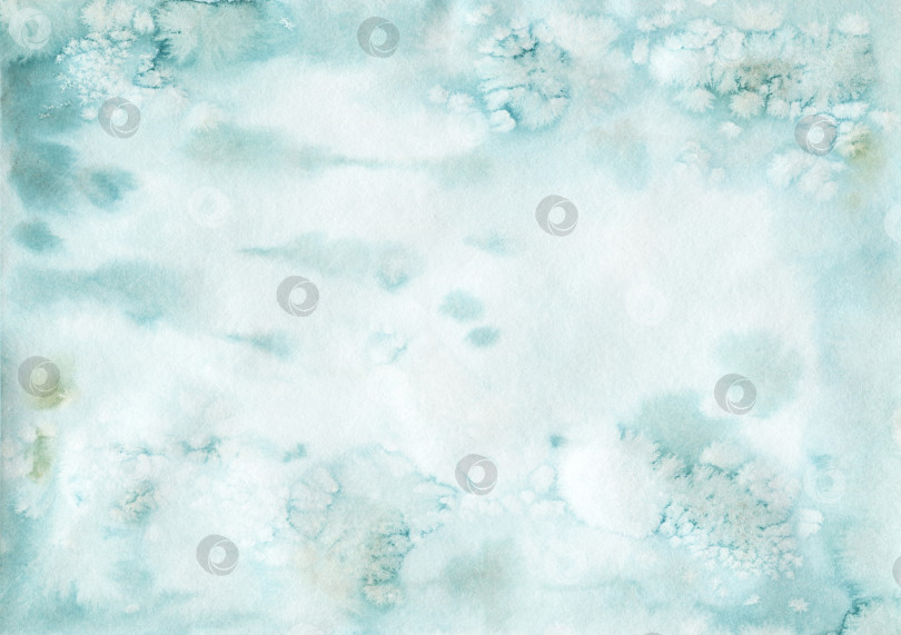 Скачать Акварельный винтажный синий фон. Ретро-подводная текстура для креативного дизайна фотосток Ozero