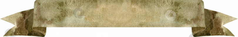 Скачать Акварельная иллюстрация, нарисованная от руки. Развевающийся коричневый флаг фотосток Ozero